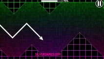 Geometry Dash Hyper Wave: Neon Challenge: Obstacle Course